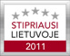 Stipriausi Lietuvoje 2011 sertifikatas